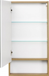 Акватон Зеркальный шкаф Сканди 45 дуб рустикальный, белый – фотография-2